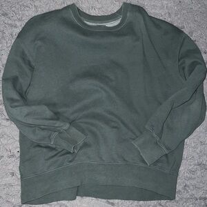 American Eagle Outfitters Dark Green Crewneck Sweater